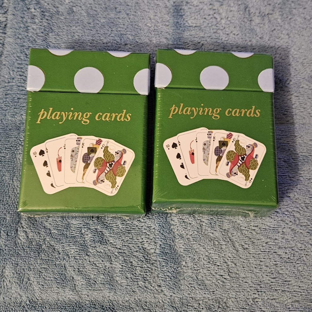 Kate Spade x Target Green Playing Cards Set, New